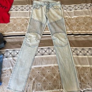 TRUE RELIGION ROCCO MOTO SKINNY JEAN 3O"